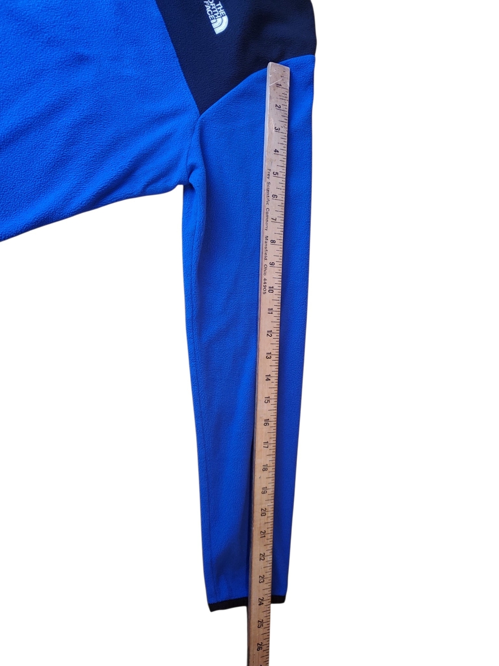 The North Face TKA Glacier 1/4 Zip Fleece Pullover Blue Black Women's XL. #399 - Picture 7 of 9